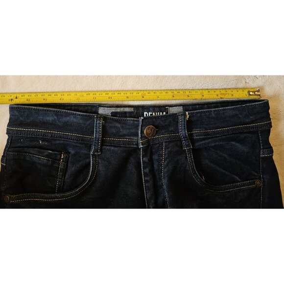 COBB Italy Straight Fit Low Rise Dark Wash Denim Jeans Mens Size 32 Capri - Picture 9 of 12